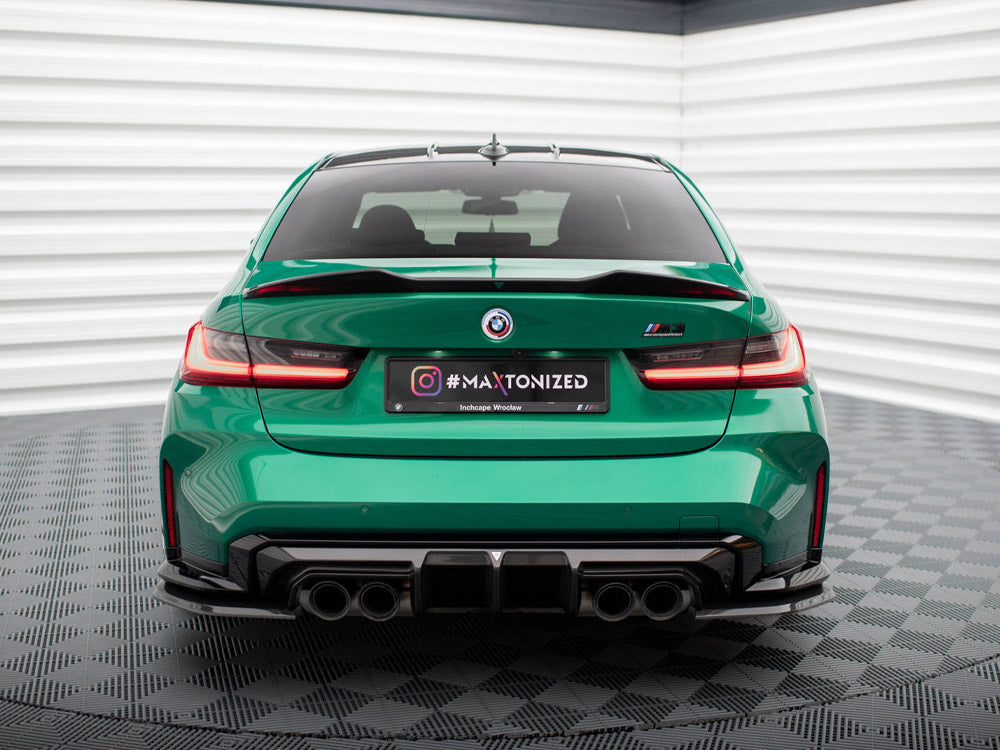 MAXTON DESIGN CARBON FIBER REAR SIDE SPLITTERS BMW M3 G80
