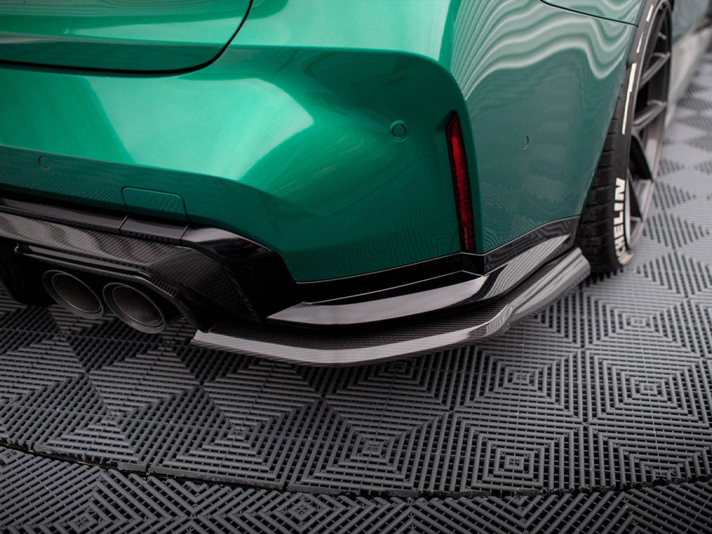 MAXTON DESIGN CARBON FIBER REAR SIDE SPLITTERS BMW M3 G80