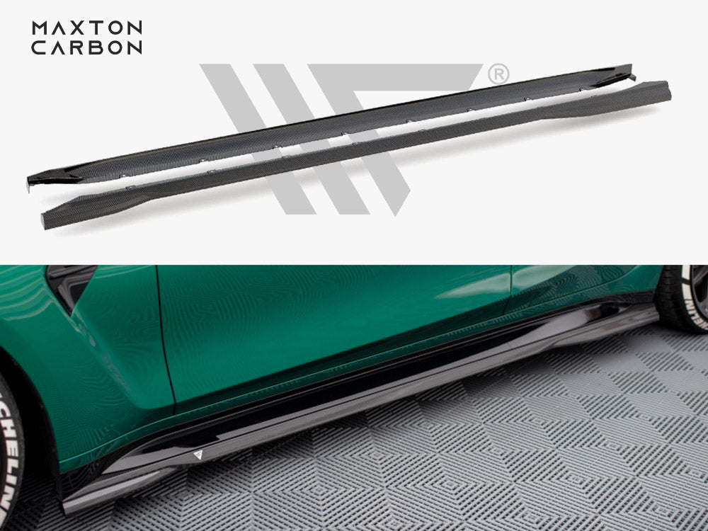 MAXTON DESIGN CARBON FIBER SIDE SKIRTS BMW M3 G80