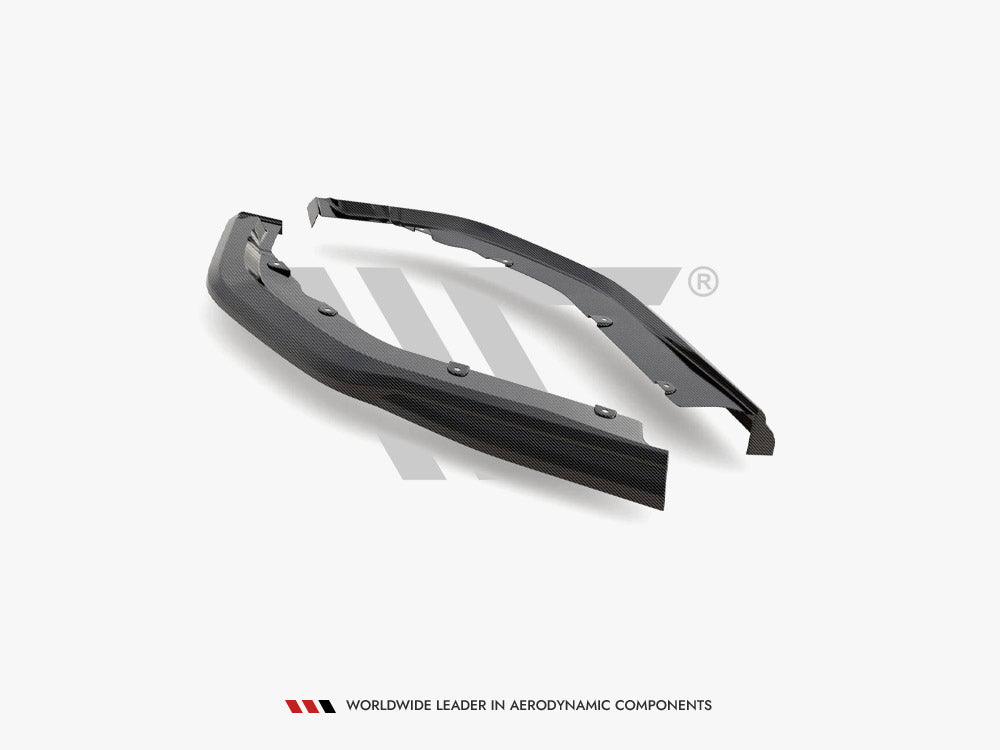 MAXTON DESIGN CARBON FIBER REAR SIDE SPLITTERS BMW M3 G80