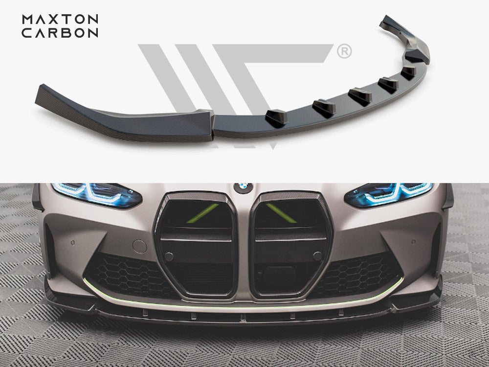 MAXTON DESIGN CARBON FIBER FRONT SPLITTER V.1 BMW M4 G82 / M3 G80
