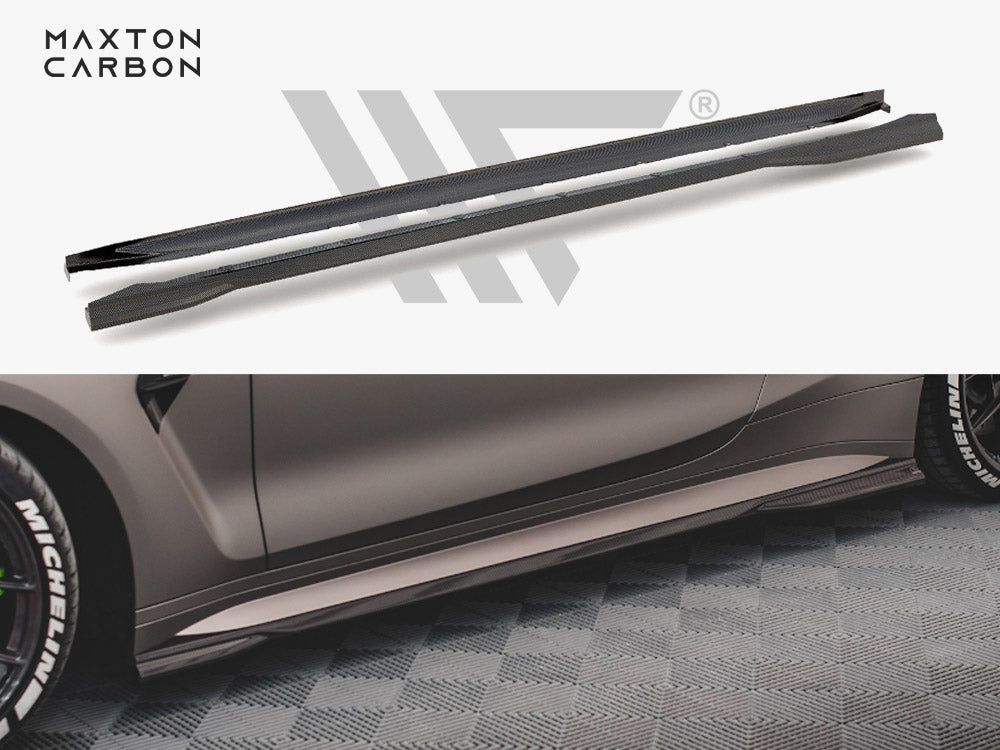 MAXTON DESIGN CARBON FIBER SIDE SKIRTS BMW M4 G82
