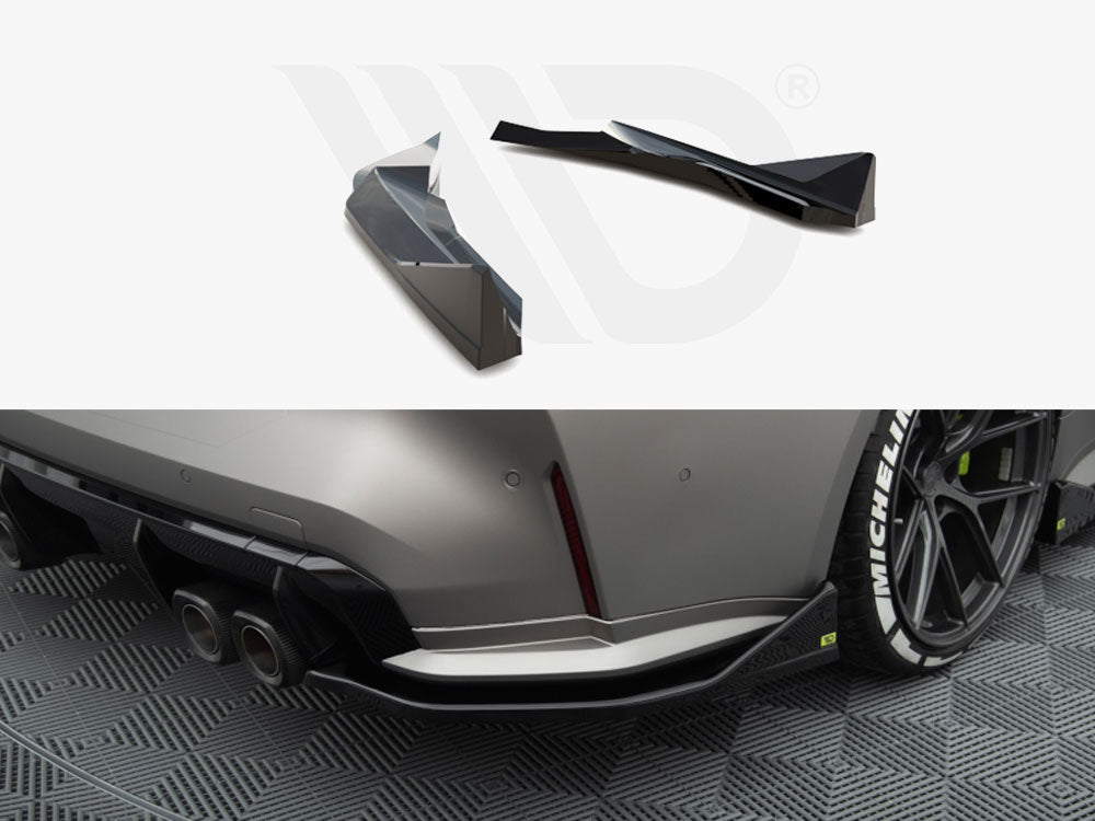 MAXTON DESIGN REAR SIDE SPLITTERS V.3 CSL LOOK BMW M4 G82