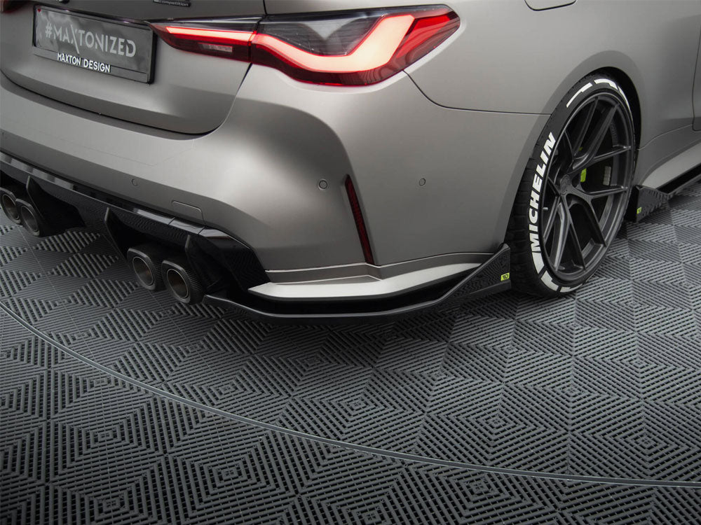 MAXTON DESIGN REAR SIDE SPLITTERS V.3 CSL LOOK BMW M4 G82