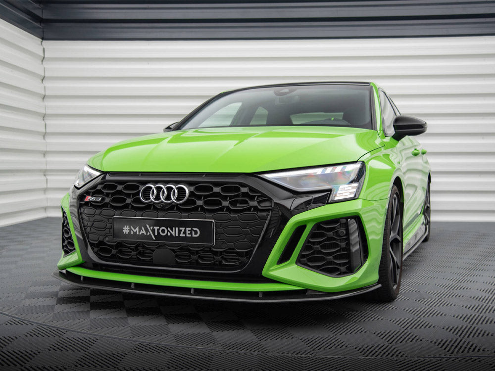 MAXTON DESIGN CARBON FIBER FRONT SPLITTER AUDI RS3 SEDAN / SPORTBACK 8Y