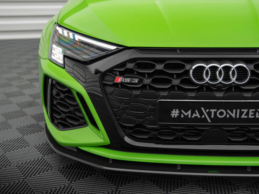 MAXTON DESIGN CARBON FIBER FRONT SPLITTER AUDI RS3 SEDAN / SPORTBACK 8Y