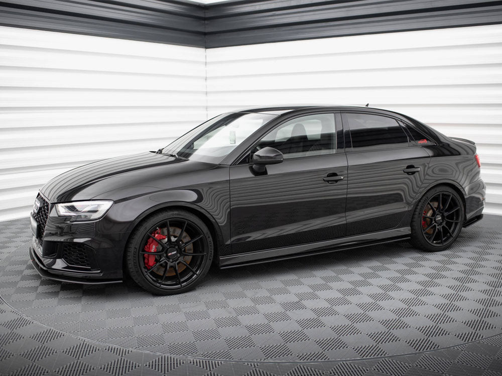 MAXTON DESIGN STREET PRO SIDE SKIRTS DIFFUSERS AUDI RS3 SEDAN 8V FACELIFT