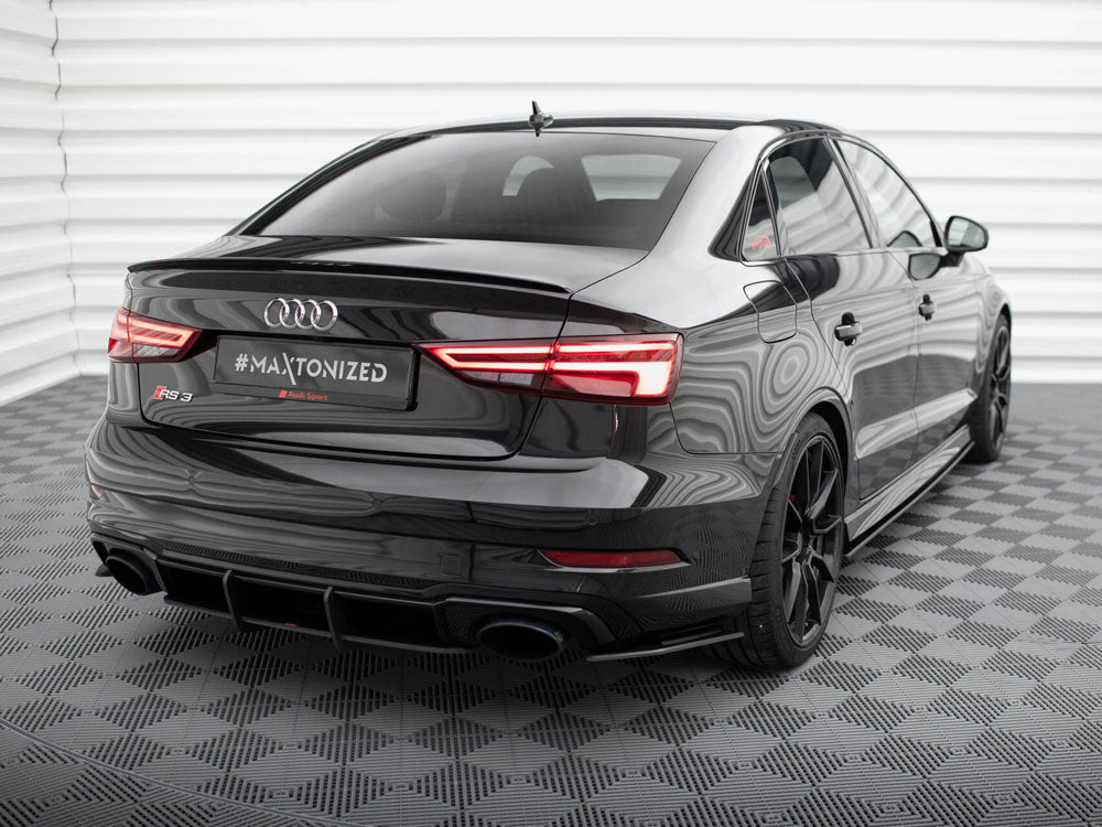 MAXTON DESIGN STREET PRO REAR SIDE SPLITTERS AUDI RS3 SEDAN 8V FACELIFT