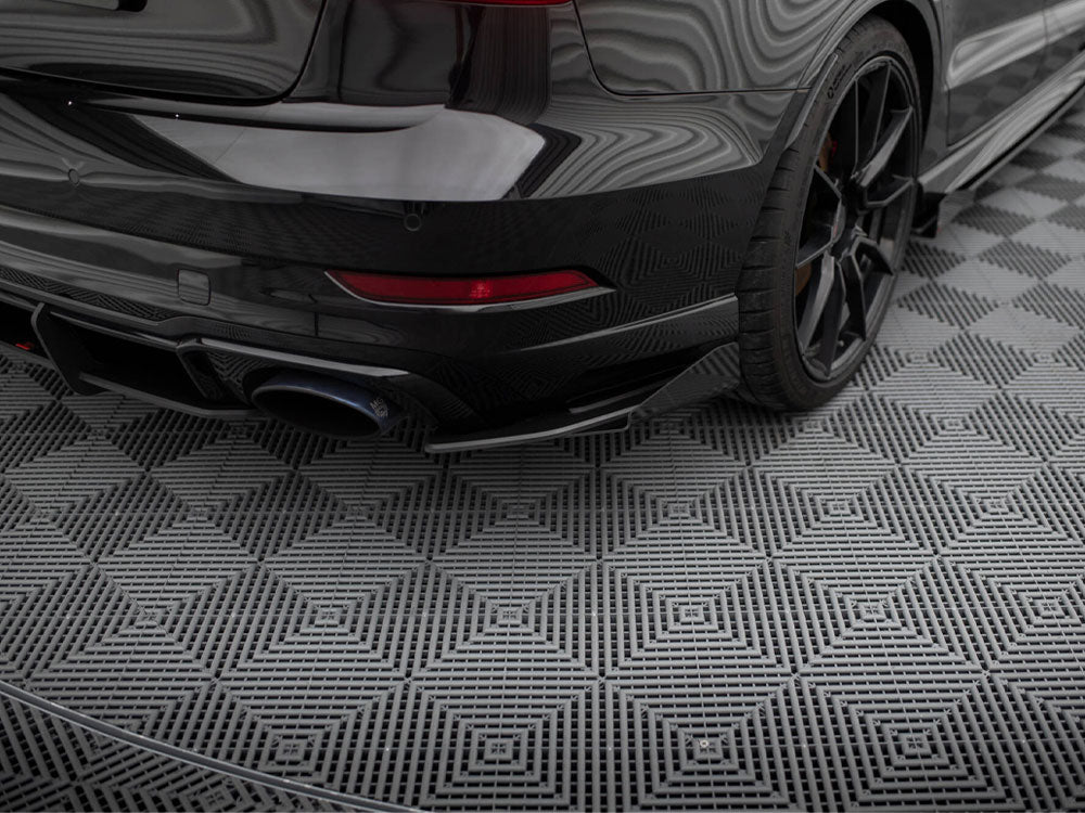 MAXTON DESIGN STREET PRO REAR SIDE SPLITTERS + FLAPS AUDI RS3 SEDAN 8V FACELIFT