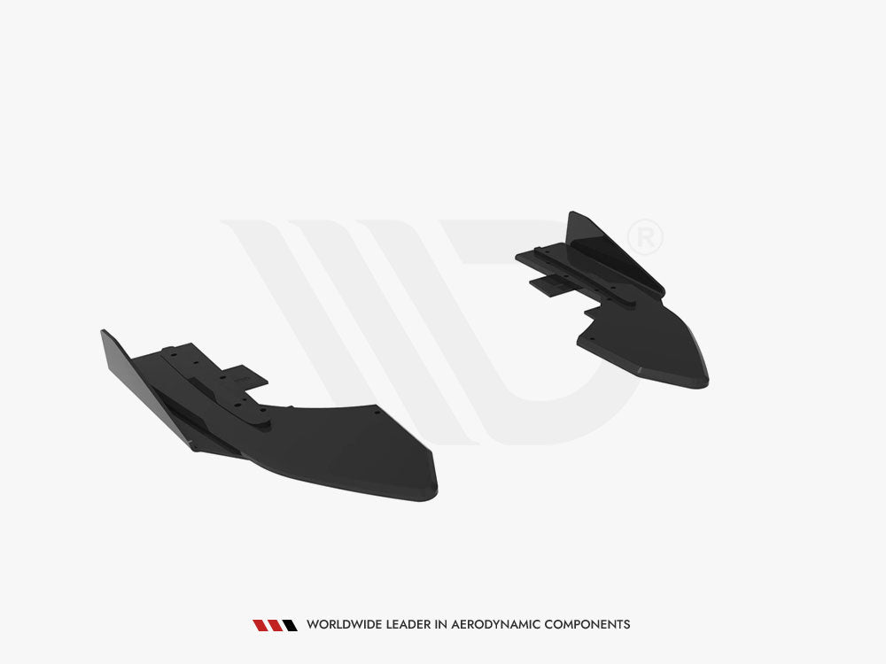 MAXTON DESIGN STREET PRO REAR SIDE SPLITTERS + FLAPS AUDI RS3 SEDAN 8V FACELIFT