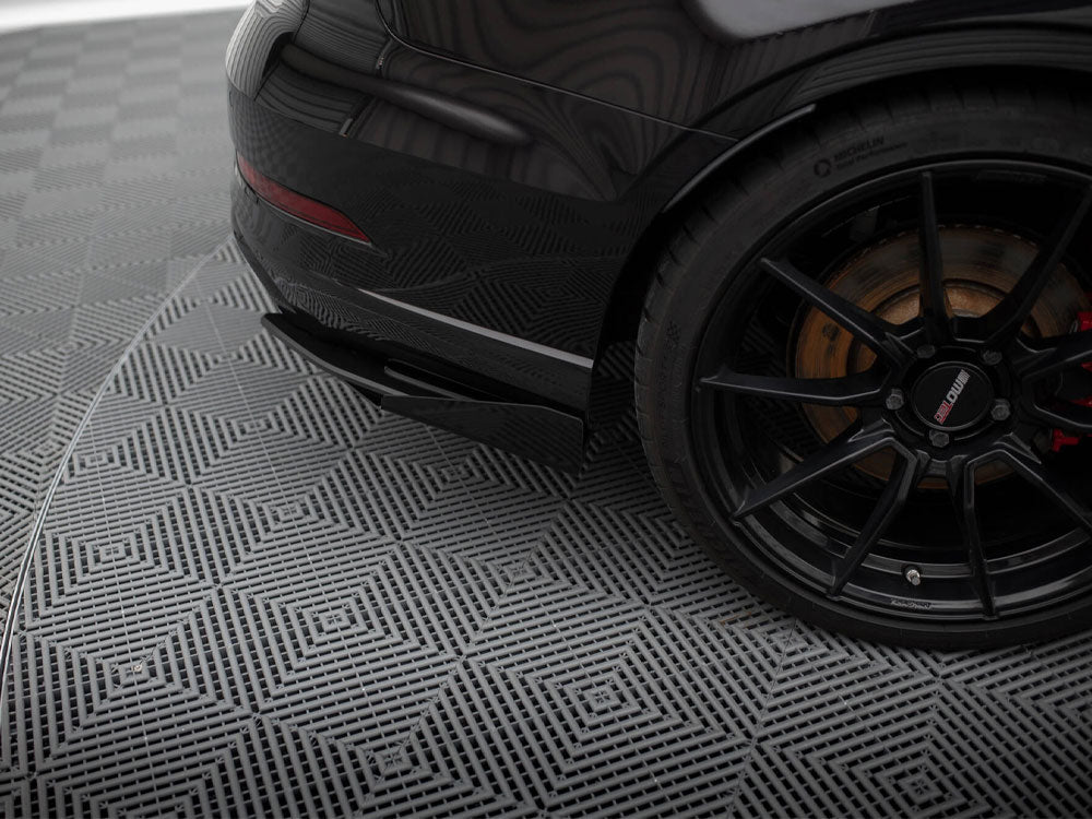 MAXTON DESIGN STREET PRO REAR SIDE SPLITTERS + FLAPS AUDI RS3 SEDAN 8V FACELIFT