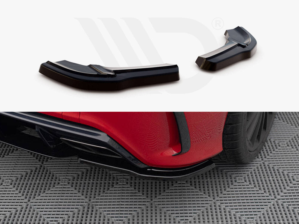 MAXTON DESIGN REAR SIDE SPLITTERS MERCEDES A W176 AMG FACELIFT