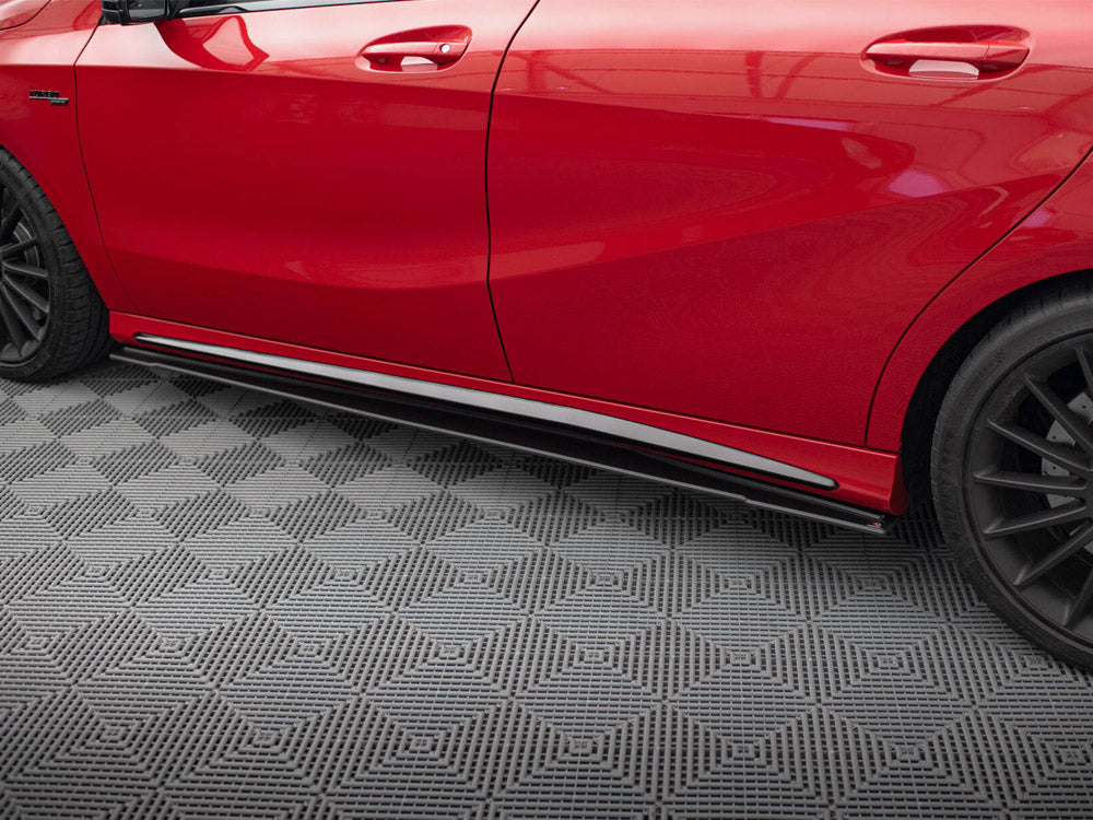 MAXTON DESIGN STREET PRO SIDE SKIRTS DIFFUSERS MERCEDES-BENZ A 45 AMG W176 FACELIFT