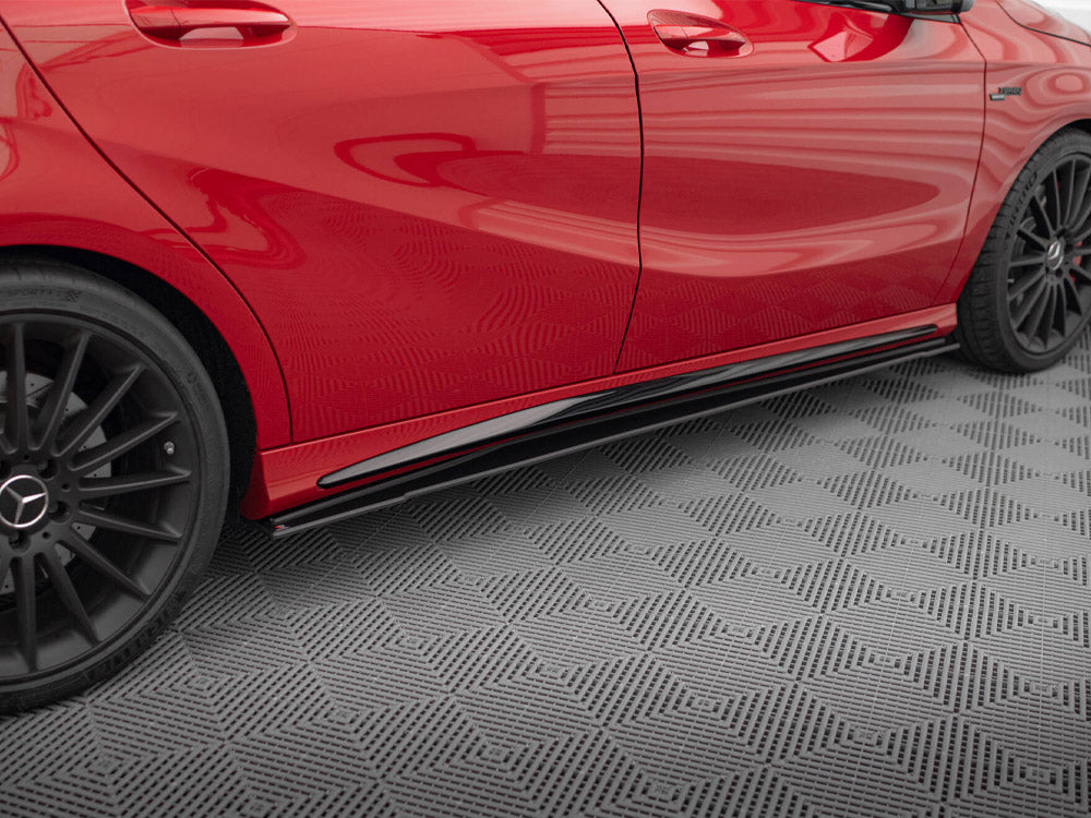 MAXTON DESIGN STREET PRO SIDE SKIRTS DIFFUSERS MERCEDES-BENZ A 45 AMG W176 FACELIFT