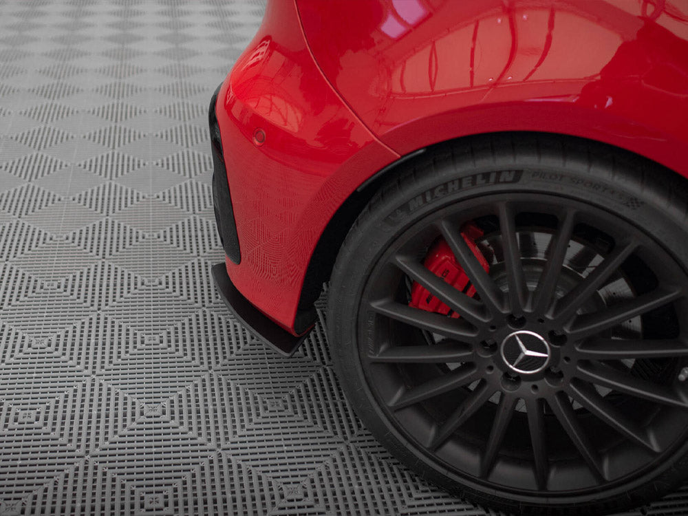 MAXTON DESIGN STREET PRO REAR SIDE SPLITTERS MERCEDES-BENZ A 45 AMG W176 FACELIFT