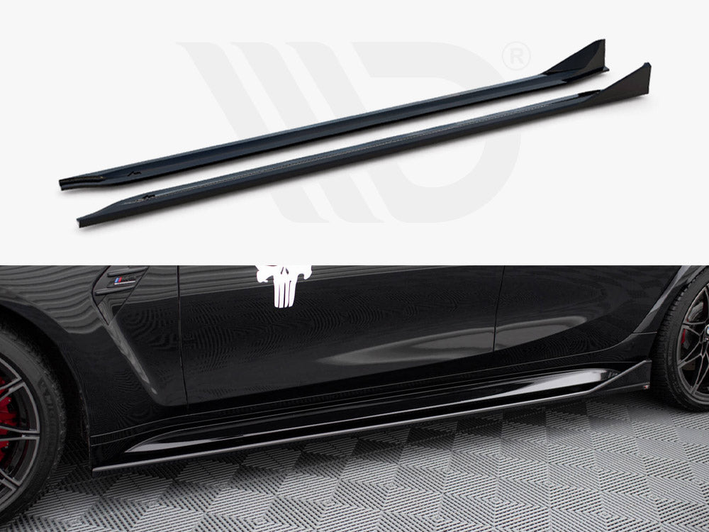 MAXTON DESIGN SIDE SKIRTS DIFFUSERS V.3 CSL LOOK BMW M3 G80