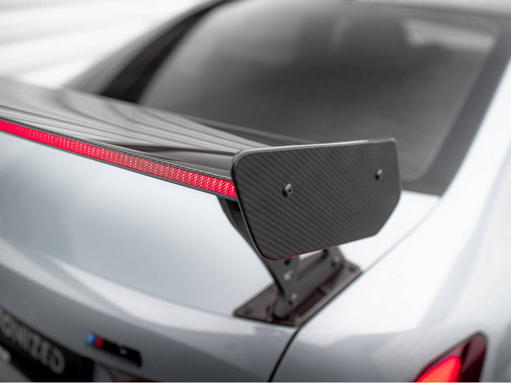 MAXTON DESIGN CARBON SPOILER WITH EXTERNAL BRACKETS UPRIGHTS + LED BMW M3 G80 / M340I G20 / 3 M-PACK G20 / 3 STANDARD G20