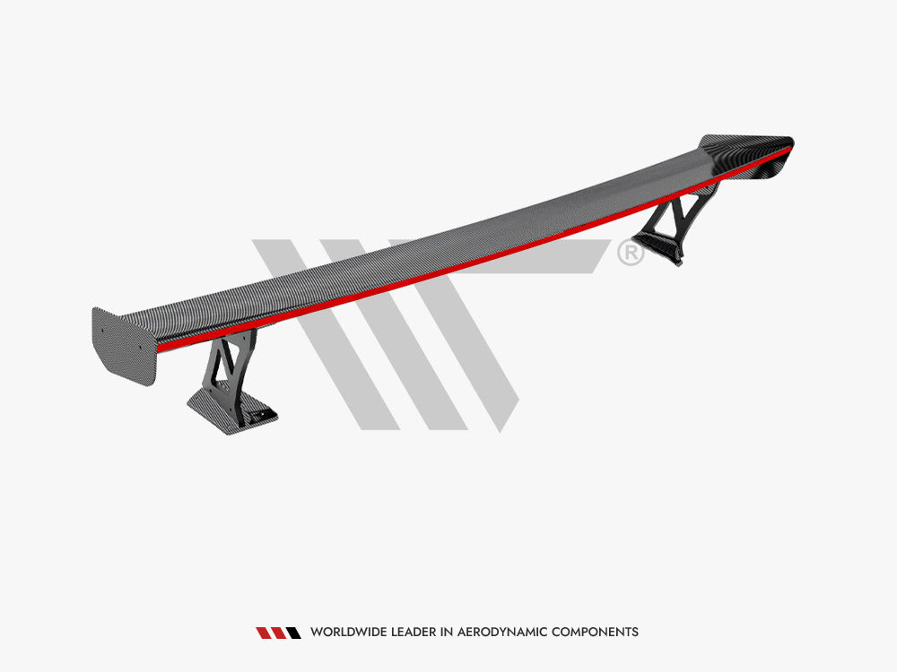 MAXTON DESIGN CARBON SPOILER WITH EXTERNAL BRACKETS UPRIGHTS + LED BMW M3 G80 / M340I G20 / 3 M-PACK G20 / 3 STANDARD G20