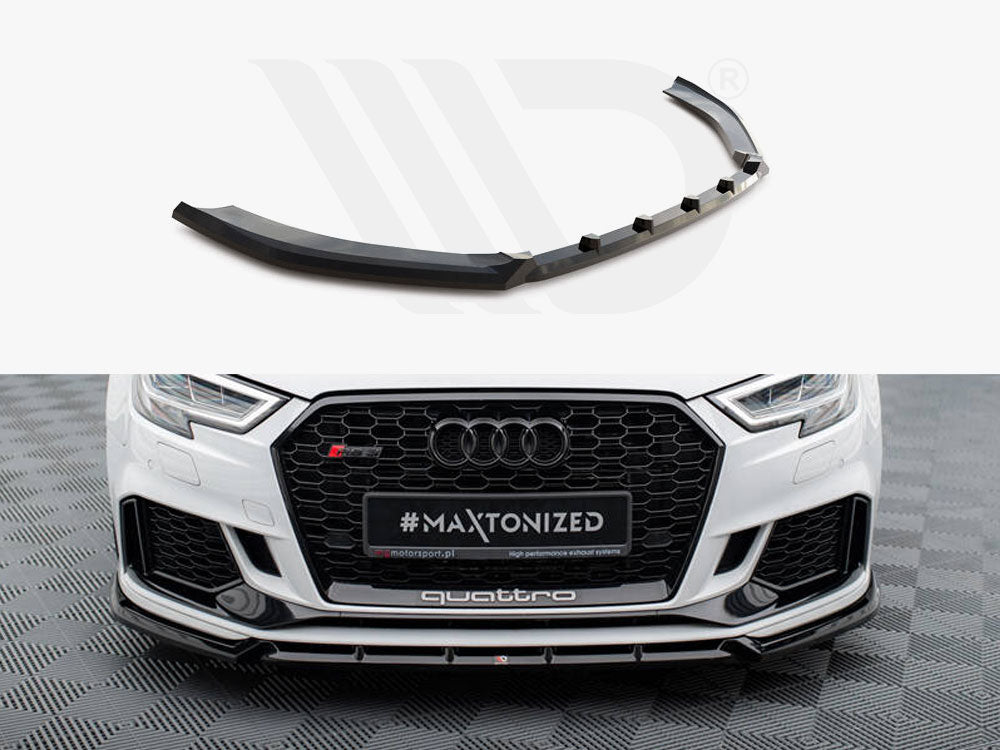 MAXTON DESIGN FRONT SPLITTER V.3 AUDI RS3 SEDAN 8V FACELIFT