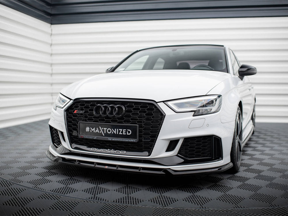 MAXTON DESIGN FRONT SPLITTER V.3 AUDI RS3 SEDAN 8V FACELIFT