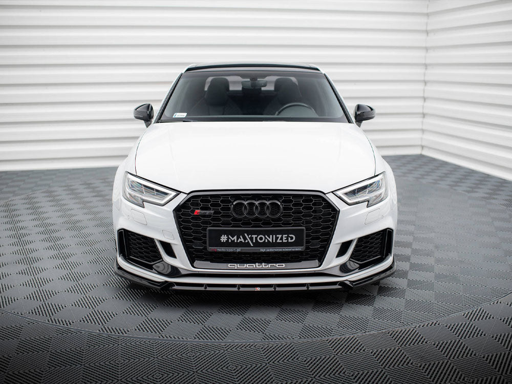 MAXTON DESIGN FRONT SPLITTER V.3 AUDI RS3 SEDAN 8V FACELIFT