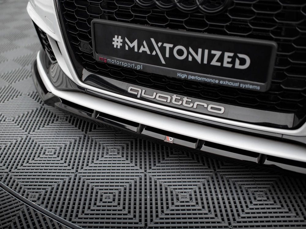 MAXTON DESIGN FRONT SPLITTER V.3 AUDI RS3 SEDAN 8V FACELIFT