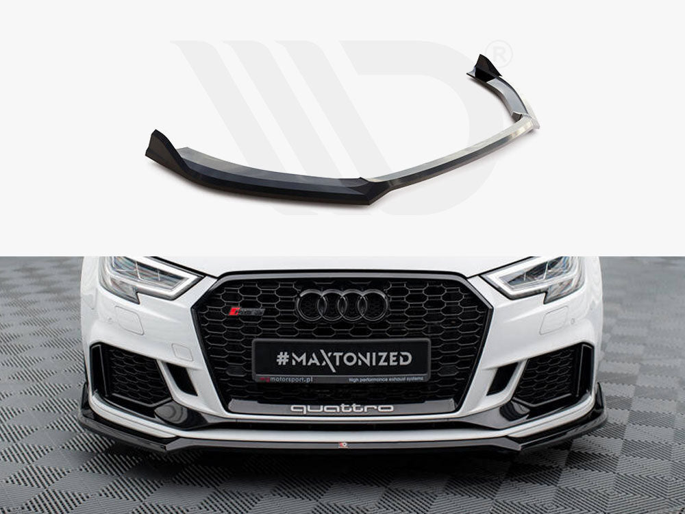 MAXTON DESIGN FRONT SPLITTER V.4 AUDI RS3 SEDAN 8V FACELIFT