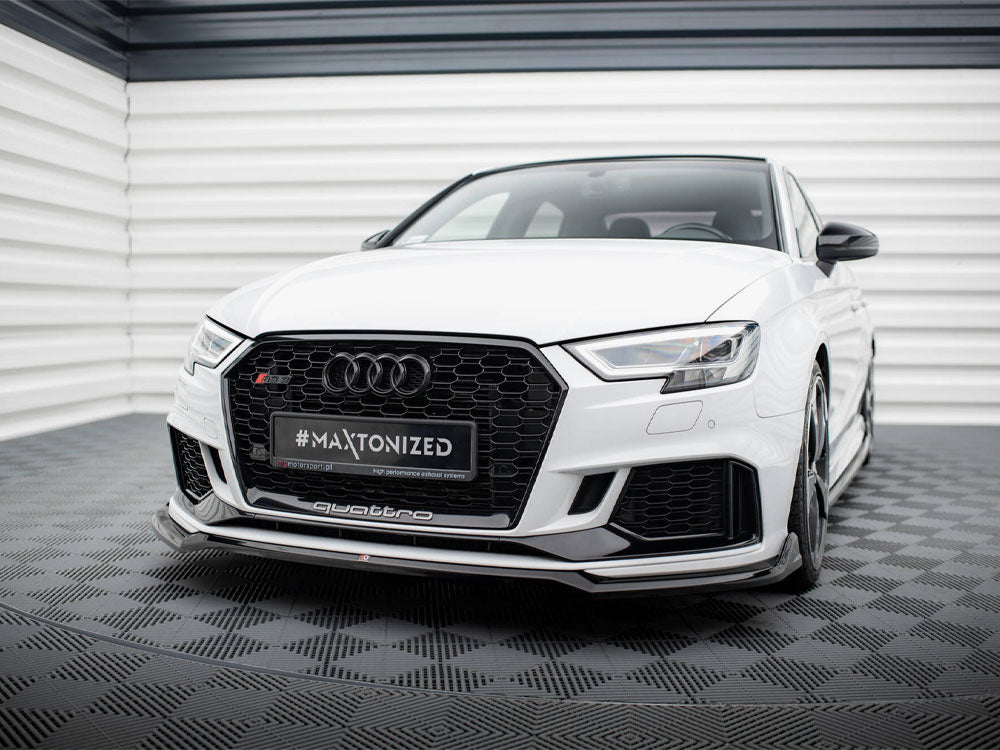 MAXTON DESIGN FRONT SPLITTER V.4 AUDI RS3 SEDAN 8V FACELIFT