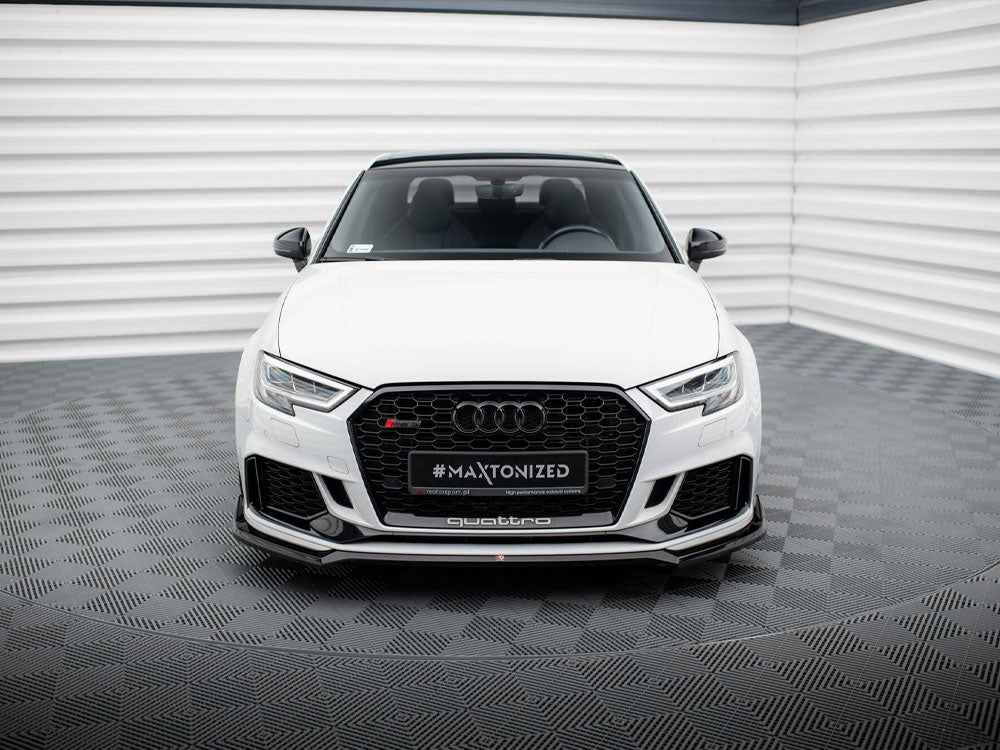 MAXTON DESIGN FRONT SPLITTER V.4 AUDI RS3 SEDAN 8V FACELIFT
