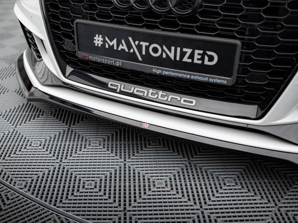 MAXTON DESIGN FRONT SPLITTER V.4 AUDI RS3 SEDAN 8V FACELIFT