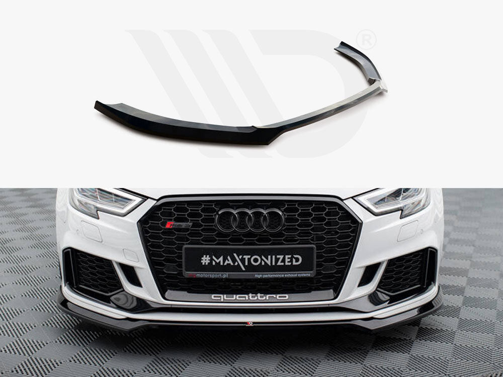 MAXTON DESIGN FRONT SPLITTER V.5 AUDI RS3 SEDAN 8V FACELIFT