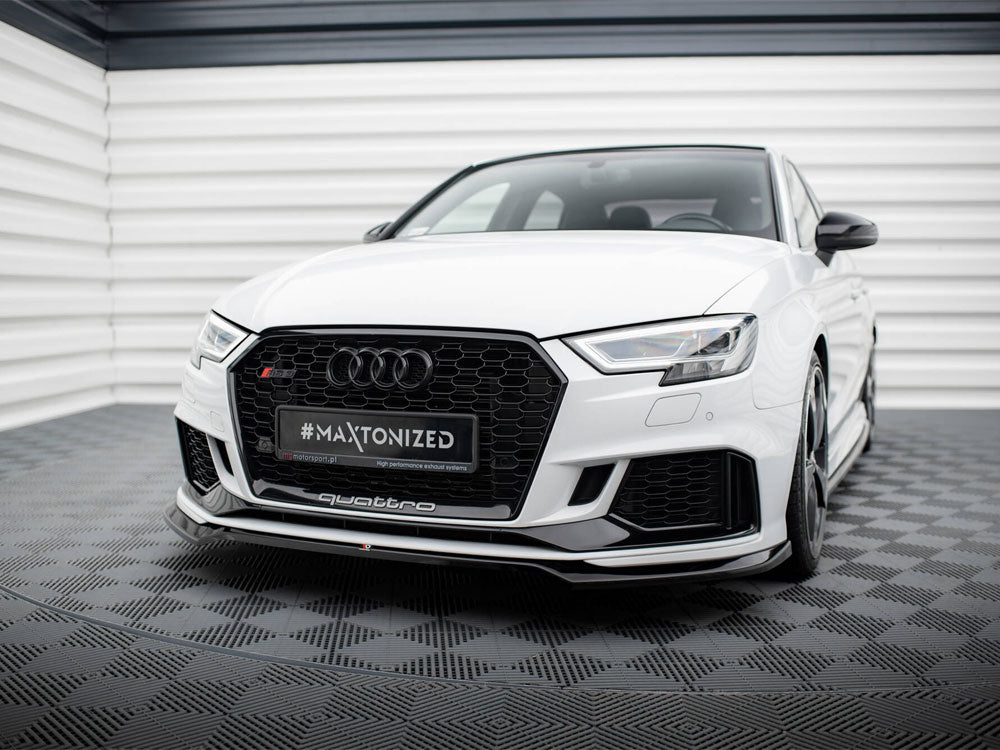 MAXTON DESIGN FRONT SPLITTER V.5 AUDI RS3 SEDAN 8V FACELIFT