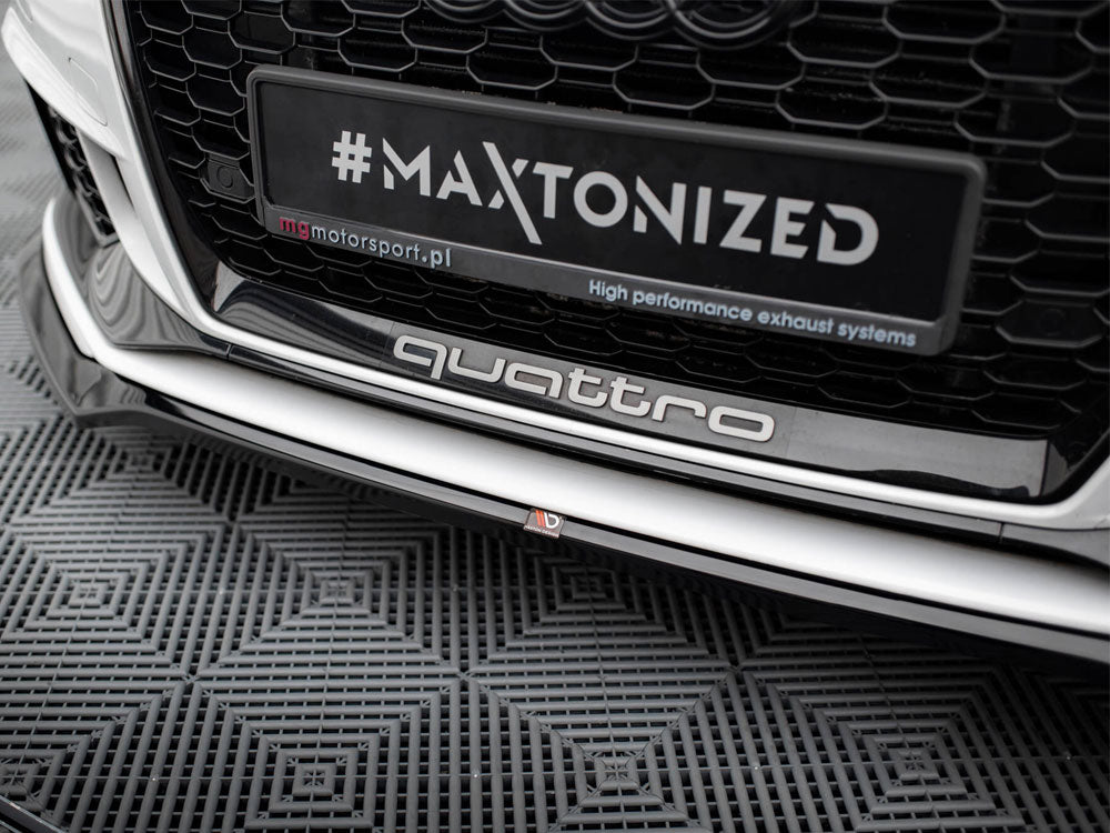 MAXTON DESIGN FRONT SPLITTER V.5 AUDI RS3 SEDAN 8V FACELIFT