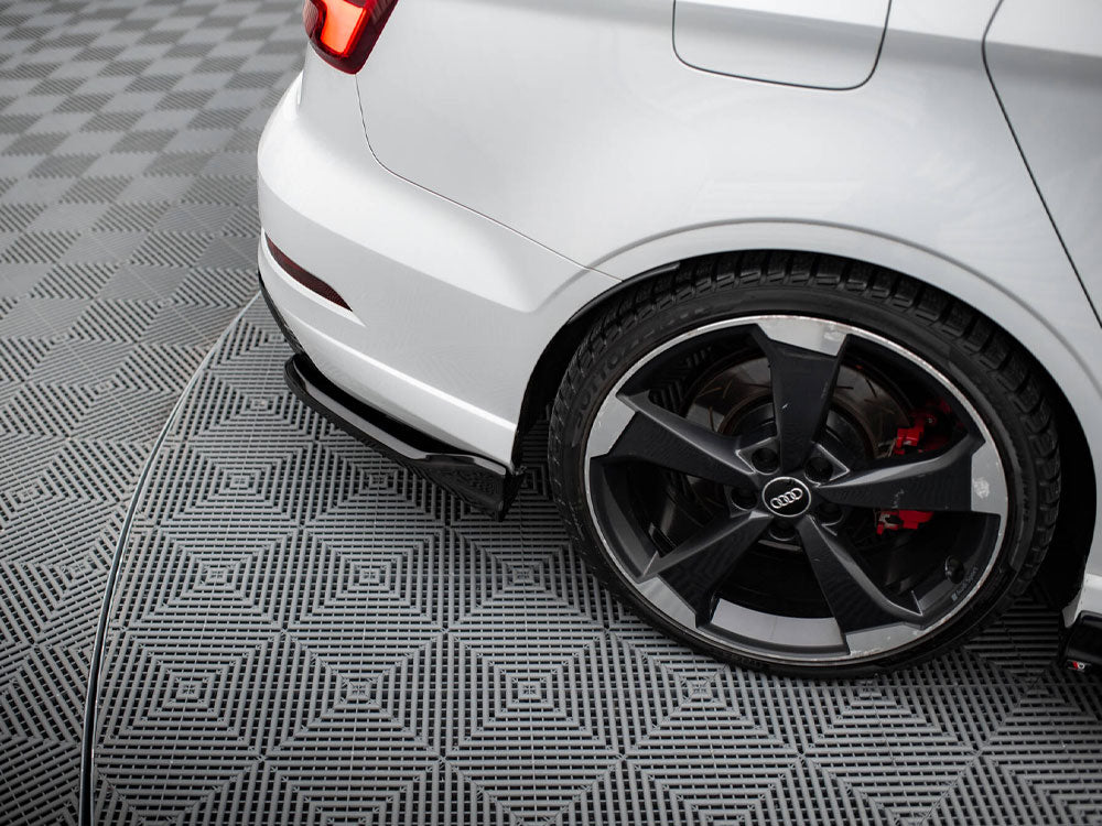 MAXTON DESIGN REAR SIDE SPLITTERS V.3 AUDI RS3 SEDAN 8V FACELIFT