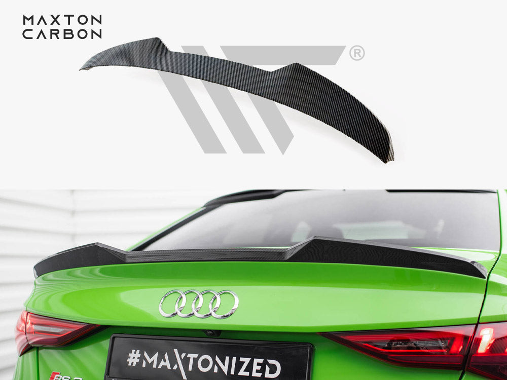 MAXTON DESIGN CARBON FIBER TAILGATE SPOILER AUDI RS3 SEDAN 8Y