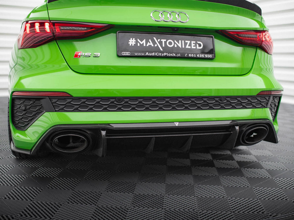 MAXTON DESIGN CARBON FIBER REAR DIFFUSER AUDI RS3 8Y