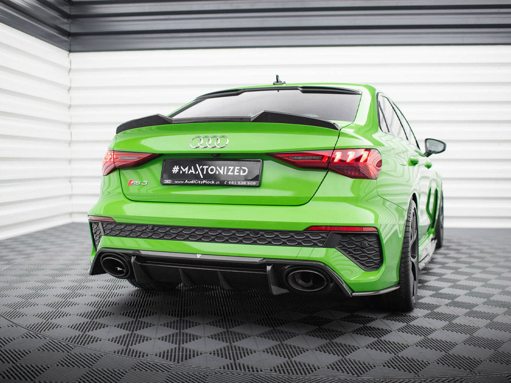MAXTON DESIGN CARBON FIBER REAR SIDE SPLITTERS V.2 AUDI RS3 SEDAN 8Y