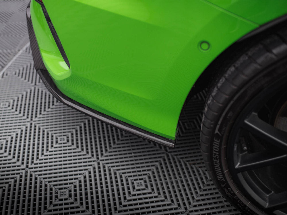 MAXTON DESIGN CARBON FIBER REAR SIDE SPLITTERS V.2 AUDI RS3 SEDAN 8Y