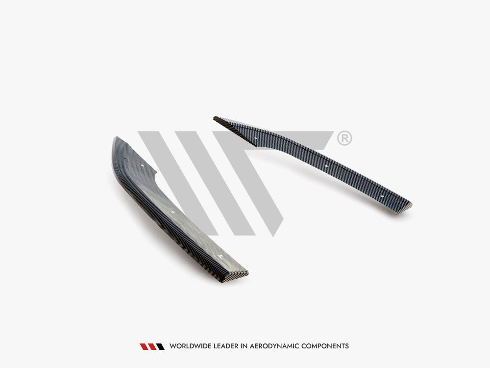 MAXTON DESIGN CARBON FIBER REAR SIDE SPLITTERS V.2 AUDI RS3 SEDAN 8Y