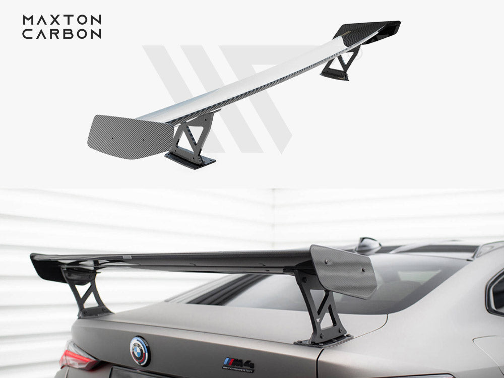 MAXTON DESIGN CARBON SPOILER WITH EXTERNAL BRACKETS UPRIGHTS BMW M4 G82 / M440I G22 / 4 M-PACK G22