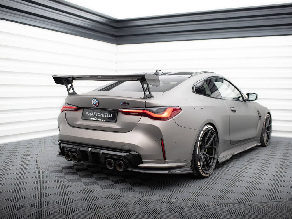 MAXTON DESIGN CARBON SPOILER WITH EXTERNAL BRACKETS UPRIGHTS BMW M4 G82 / M440I G22 / 4 M-PACK G22