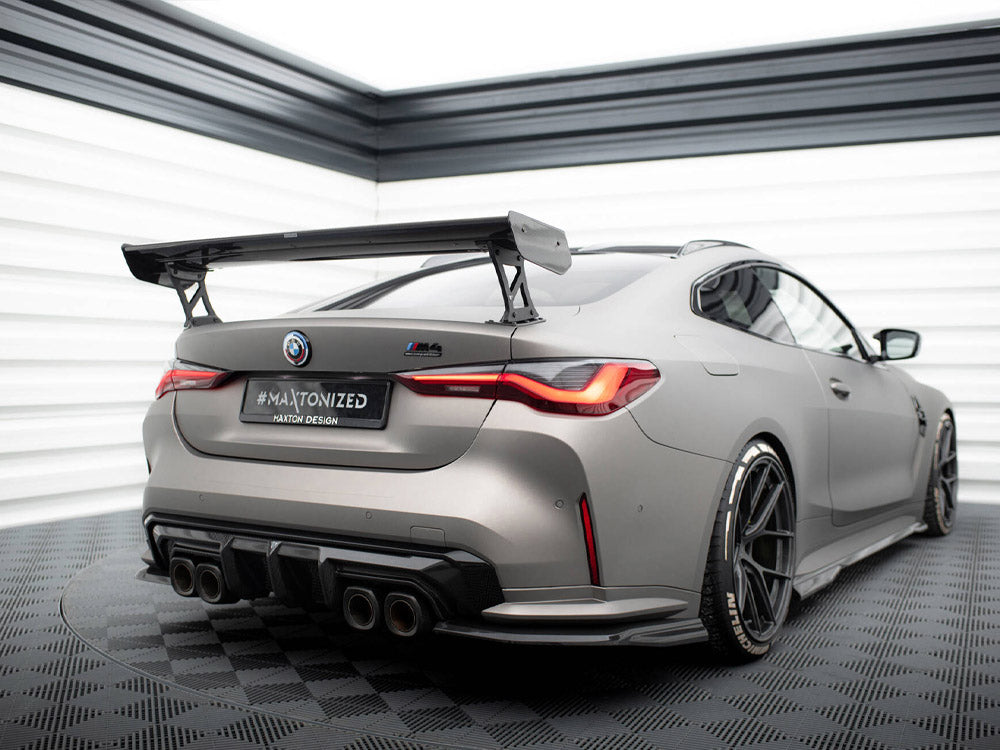 MAXTON DESIGN CARBON SPOILER WITH EXTERNAL BRACKETS UPRIGHTS BMW M4 G82 / M440I G22 / 4 M-PACK G22