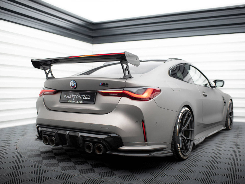 MAXTON DESIGN CARBON SPOILER WITH EXTERNAL BRACKETS UPRIGHTS + LED BMW M4 G82 / M440I G22 / 4 M-PACK G22