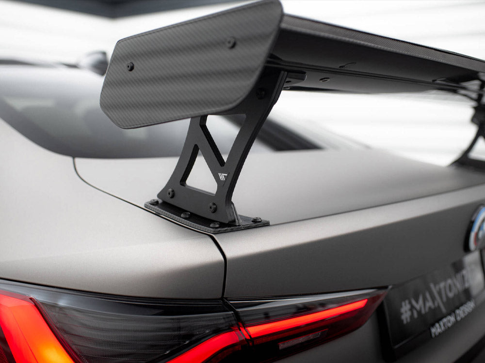 MAXTON DESIGN CARBON SPOILER WITH EXTERNAL BRACKETS UPRIGHTS + LED BMW M4 G82 / M440I G22 / 4 M-PACK G22