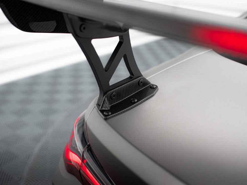 MAXTON DESIGN CARBON SPOILER WITH EXTERNAL BRACKETS UPRIGHTS + LED BMW M4 G82 / M440I G22 / 4 M-PACK G22