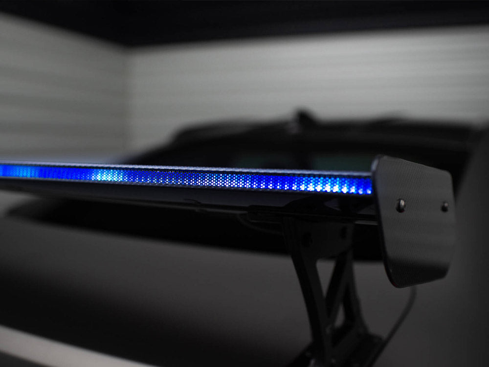 MAXTON DESIGN CARBON SPOILER WITH EXTERNAL BRACKETS UPRIGHTS + LED BMW M4 G82 / M440I G22 / 4 M-PACK G22