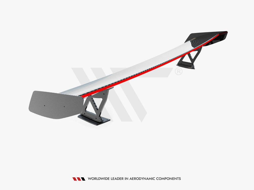 MAXTON DESIGN CARBON SPOILER WITH EXTERNAL BRACKETS UPRIGHTS + LED BMW M4 G82 / M440I G22 / 4 M-PACK G22