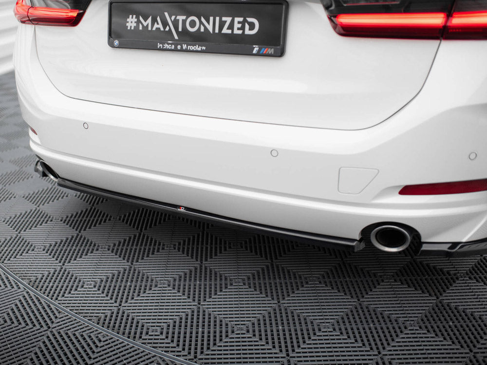 MAXTON DESIGN CENTRAL REAR SPLITTER BMW 3 SEDAN / TOURING G20 / G21 FACELIFT
