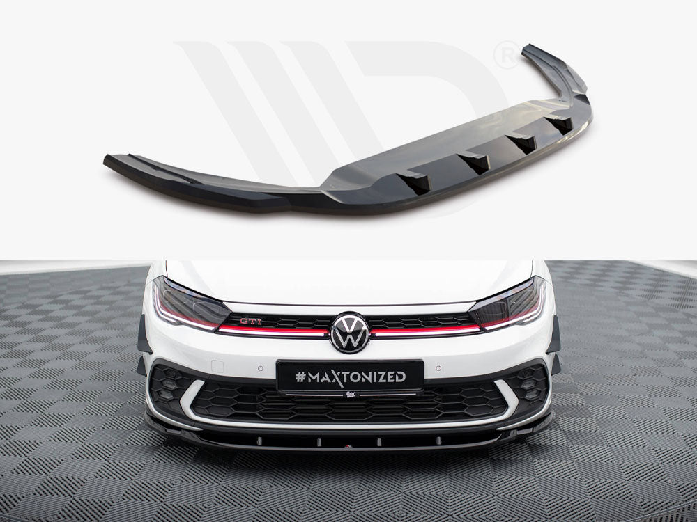 MAXTON DESIGN FRONT SPLITTER V.1 VOLKSWAGEN POLO GTI MK6 FACELIFT