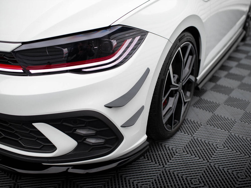 MAXTON DESIGN FRONT BUMPER CANARDS VOLKSWAGEN POLO GTI MK6 FACELIFT